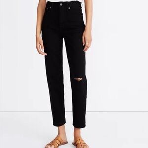 NWT Madewell Perfect Vintage Jean, black, size 32